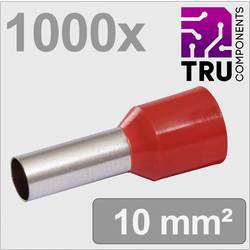 TRU COMPONENTS TC-13377220 dutinka 10 mm² částečná izolace červená 1000 ks