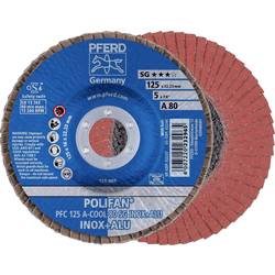 PFERD TOOLS 67758125 PFC 125 A-COOL 80 SG INOX+ALU vějířovitý brusný kotouč Průměr 125 mm Ø otvoru 22.23 mm hliník, neželezné kovy, nerezová ocel 10 ks