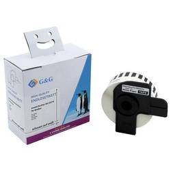 G&G Etikety (nekonečné) kompatibilní náhradní Brother DK-22214 12 mm x 30.48 m papír thermodirekt bílá 1 ks trvalé Adresní nálepky ET-B-G-22214