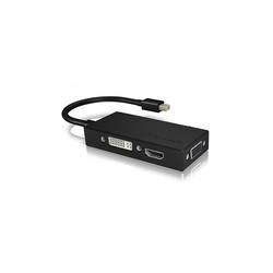 ICY BOX Monitor adaptér [1x mini DisplayPort zástrčka - 1x DVI, VGA zásuvka, HDMI zásuvka] IB-AC1032, Mini DisplayPort™ zu DVI/HDMI/VGA Adapter