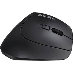 Perixx PERIMICE-804 optická ergonomická myš, přenos Bluetooth®, 6 tlačítko, 1600 dpi, černá