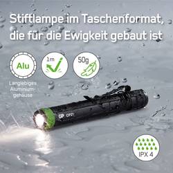 GP Discovery GPDISFLCP21BL812 GPDISFLCP21BL812 mini svítilna, penlight na baterii LED 25 lm 11.5 cm černá