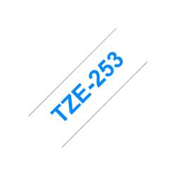 etikety Brother TZe, TZ TZe-253 PET Barva pásky: bílá Barva písma:modrá 24 mm 8 m