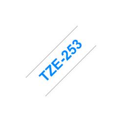 etikety Brother TZe, TZ TZe-253 PET Barva pásky: bílá Barva písma:modrá 24 mm 8 m