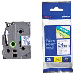 etikety Brother TZe, TZ TZe-253 PET Barva pásky: bílá Barva písma:modrá 24 mm 8 m