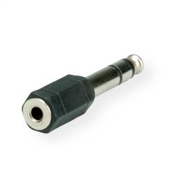Roline 11.09.4444 jack audio kabel [1x jack zástrčka 6,3 mm - 1x jack zásuvka 3,5 mm] černá