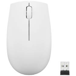 Lenovo 300 Wireless Compact optická drátová myš, bezdrátový, 3 tlačítko, 1000 dpi, světle šedá
