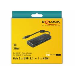 Delock USB-C® dokovací stanice 63931 Vhodné pro značky (dokovací stanice pro notebook): univerzální
