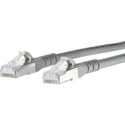 Metz Connect 1308453033-E RJ45 síťové kabely, propojovací kabely CAT 6A S/FTP 3.00 m šedá s ochranou 1 ks