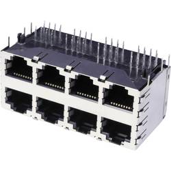 econ connect 3022S4, RJ45 konektor, zásuvka, vestavná horizontální, kov, 1 ks