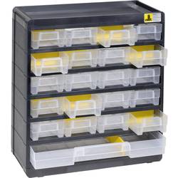 Allit 458090 skladová skříň , VarioPlus Basic 32, (š x v x h) 300 x 335 x 135 mm, černá, žlutá, 1 ks