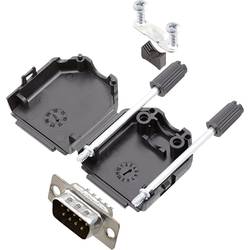 encitech DPPK09-BK-DBP-K 6355-0001-01 sada D-SUB kolíkové lišty 180 ° Pólů: 9 pájecí kalíšek 1 sada