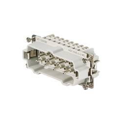 HDC insert, Male, 830 V, 20 A, No. of poles: 8, Screw connection, Size: 6