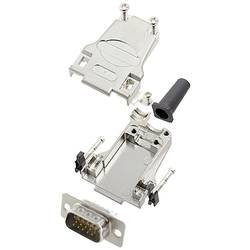encitech DTZF09-HDP15-W-K 6355-8063-01 sada D-SUB kolíkové lišty 180 ° Pólů: 15 pájecí kalíšek 1 ks