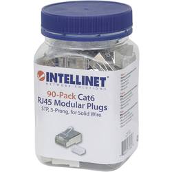 Intellinet neu, 790628, zástrčka RJ45, CAT 3, CAT 4, CAT 5, CAT 5e, CAT 6, piny:8P8C, 90 ks