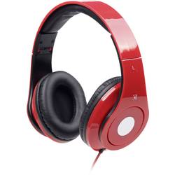 Gembird Detroit sluchátka On Ear kabelová, MHS-DTW-R, červená