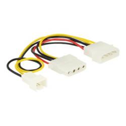 Delock napájecí kabel 0.39 m černá, červená, bílá, žlutá