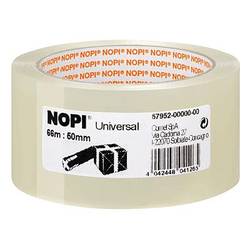 Nopi Universal 57952 balicí lepicí páska transparentní (d x š) 66 m x 50 mm 1 ks