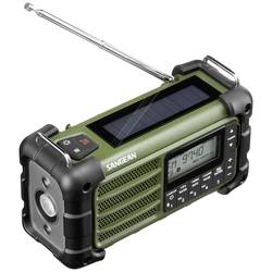 Sangean MMR-99 A500482 outdoorové rádio, FM, AM, nouzové rádio, Bluetooth, Solární panel, voděodolné, prachotěsné, zelená