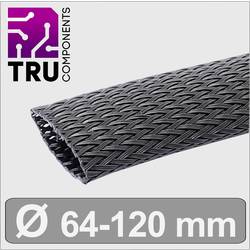 TRU COMPONENTS TC-13377592 T24CA114, ochranný oplet polyester, 63.5 do 120.7 mm, černá, metrové zboží
