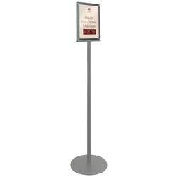 Deflecto Superior Image 692056-A4 držák prospektů , podlahové stojany černá DIN A4 Počet přihrádek 2 1 ks (š x v x h) 330 x 1422 x 330 mm