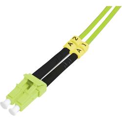 Digitus DK-2533-05-5 optické vlákno optické vlákno kabel 5.00 m zelená [1x zástrčka LC - 1x zástrčka LC] 50/125 µ Multimode