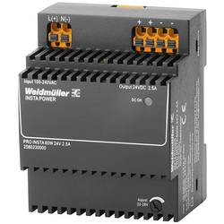 Weidmüller PRO INSTA 60W 24V 2.5A napájecí zdroj, 24 V/DC, 2.5 A, 60 W