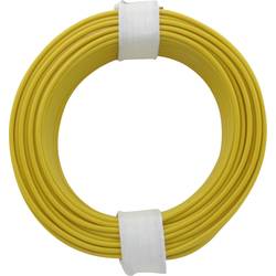 Donau Elektronik 105-3 spojovací drát, 1 x 0.20 mm², žlutá, 10 m