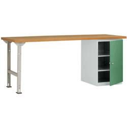 Manuflex WC5125.6011 Dílenském COMBI model 8 s masivní deskou, Šxhxv = 2000 x 700 x 840 mm