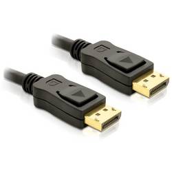 Delock DisplayPort kabel Konektor DisplayPort 5 m černá 82425 4K UHD, kroucený , pozlacené kontakty, třížilový stíněný Kabel DisplayPort