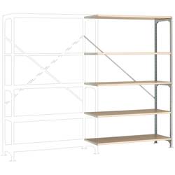 Manuflex RB2136 přístavný modul regálu oddělení , (š x v x h) 960 x 2600 x 600 mm, dřevěná podlaha