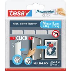 tesa Powerstrips CLICK 6x 2, 8x 2 velké Množství: 14 pár