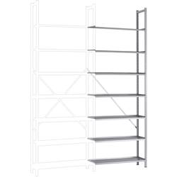 Manuflex RA3172.9006 přístavný modul regálu oddělení , (š x v x h) 1250 x 2500 x 700 mm, ocelová podlaha