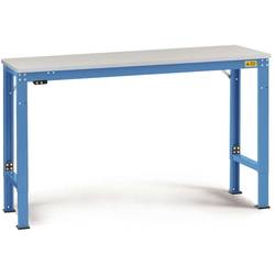 Manuflex LU7073.5012 ESD ESD pracovní stůl univerzální speciální základní stůl s kaučuk, Šxhxv = 1500 x 1200 x 722-1022 mm světle modrá (RAL 5012)