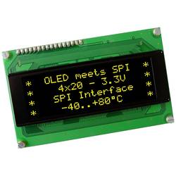 DISPLAY VISIONS OLED displej žlutozelená 5.55 mm 3.3 V Počet číslic: 4 EW204-XLG