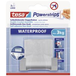 tesa POWERSTRIPS® Tesa Powerstrips® Waterproof Duo Hook Metal kov Množství: 1 ks