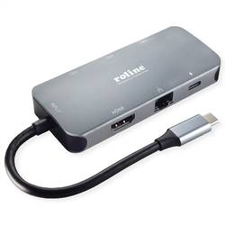 Roline USB-C® dokovací stanice Vhodné pro značky (dokovací stanice pro notebook): univerzální napájení USB-C®