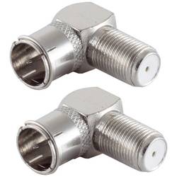 Shiverpeaks BS15-300414 Úhlový F adaptér Připojení kabelu: F-Quick zástrčka, F zásuvka 2 ks