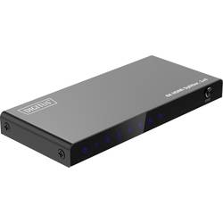 Digitus DS-55337 1 + 4 porty HDMI rozbočovač LED ukazatel, se stavovými LED, kovový ukazatel, lze spínat jednotlivě, UHD 3840 x 2160 Pixel černá