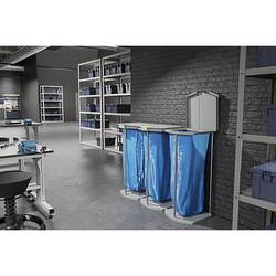 Hailo 0912-210 koš na tříděný odpad 120 l hliník (š x v x h) 430 x 1000 x 450 mm šedá mobilní 1 ks