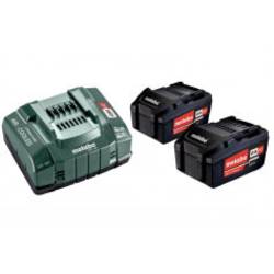 Metabo Basic-Set 2 x 5.2 Ah akumulátor do nářadí a nabíječka, 5.2 Ah Li-Ion, 685051000