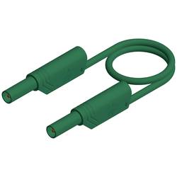 SKS Hirschmann MLS SIL WS 200/1 bezpečnostní měřicí kabely lamelová zástrčka 4 mm lamelová zástrčka 4 mm 2.00 m zelená 1 ks