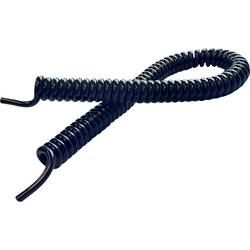 BKL Electronic 1506215 spirálový kabel Li12Y11Y 400 mm / 1600 mm 6 x 0.50 mm² černá 1 ks