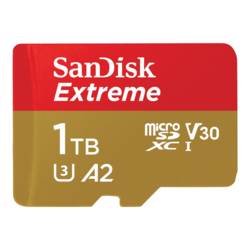 SanDisk Extreme paměťová karta microSDXC 1024 GB Class 10, UHS-I, v30 Video Speed Class nárazuvzdorné, vodotěsné