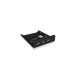 ICY BOX 4 porty USB 3.0 hub černá