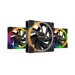 BeQuiet Light Wings PC větrák s krytem černá včetně LED osvětlení