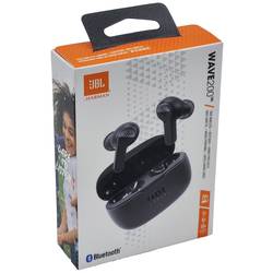 JBL Wave 200 TWS Headset do uší (In Ear) Bluetooth® stereo černá mobil