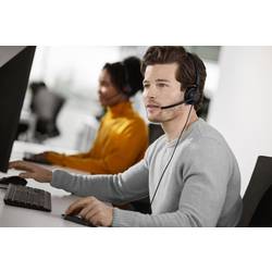 Jabra Engage 50 II Headset otevřená (On Ear) kabelová stereo černá Potlačení hluku, Redukce šumu mikrofonu headset, regulace hlasitosti, Vypnutí zvuku