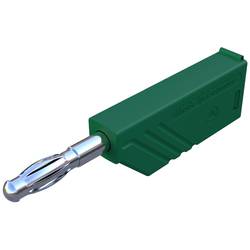 SKS Hirschmann LAS N WS banánek zástrčka, rovná Ø pin: 4 mm zelená 1 ks