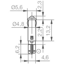 Signal Construct SKRD05104 indikační LED žlutá 24 V/DC 15 mA